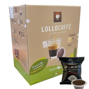 LOLLO CAFFE Bialetti ORO - CARTONE 100 Capsule compatibili Alluminio
